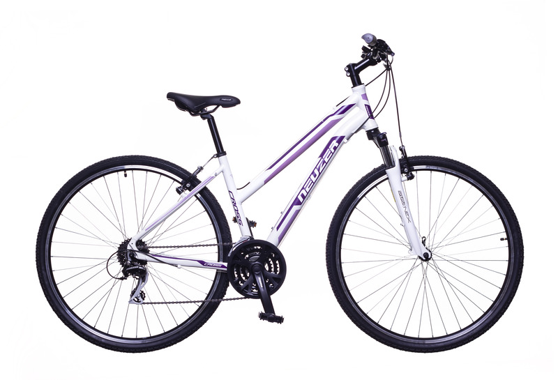 X200 női fehér/bordó-mályva 19   cross kerékpár
