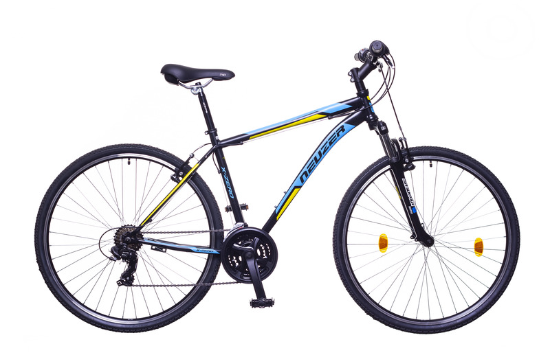 X-Zero férfi fekete/kék-sárga 19  cross kerékpár
