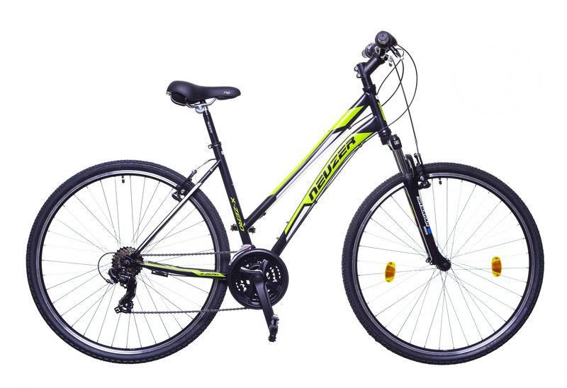 X-Zero női fekete/zöld-fehér 17  cross kerékpár