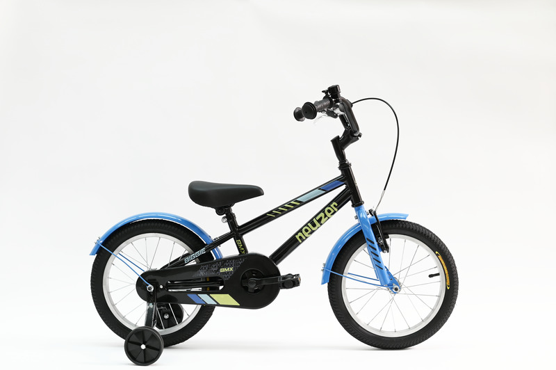 BMX 16 fiú fekete/sárga-kék   gyerek kerékpár