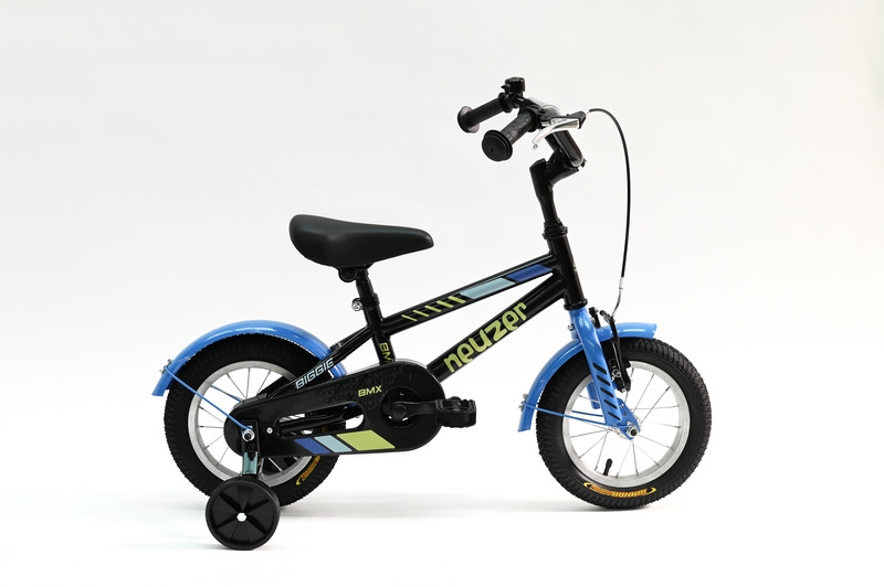 BMX 12 fiú fekete/sárga-kék   gyerek kerékpár