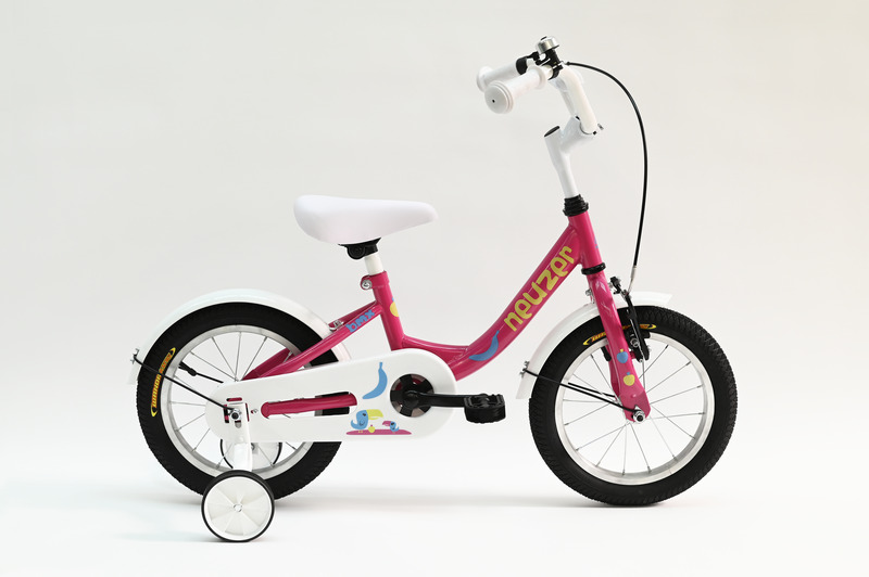 BMX 14 lány pink/sárga   gyerek kerékpár