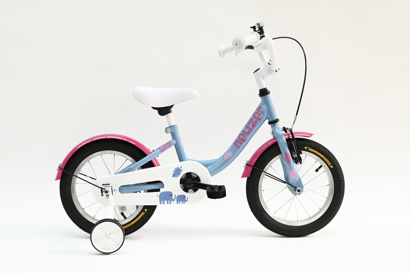 BMX 14 lány világoskék/pink   gyerek kerékpár
