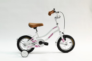 Cruiser 12 lány fehér/ rózsaszín  gyerek kerékpár